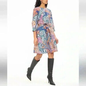 NEW BANJANAN irene dress in clay size s